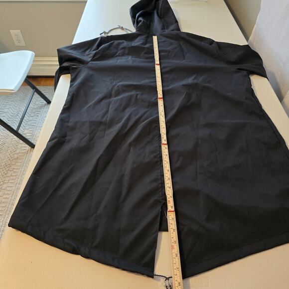 Unbranded Utility Rain Jacket Women's 2XL Black Full Zip Up Hooded NWOT - Picture 10 of 16